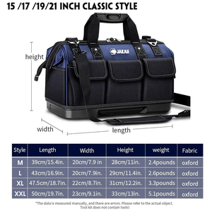 <span class=keywords><strong>Bolsa</strong></span> de Almacenamiento Portátil para Herramientas de Uso Rudo 1680D Impermeable, Capacidad de 150 lb, Maletín Plegable para <span class=keywords><strong>Electricista</strong></span>, OEM ODM Personalizable - Product Image 6