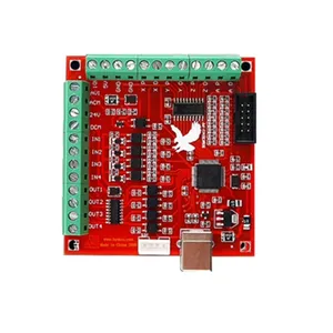 Kit de tarjeta de Control de movimiento CNC impulsado por Mach3 Tarjeta controladora CNC USB de 4 ejes Placa de ruptura de 100Khz Compatible con WinXP Win7