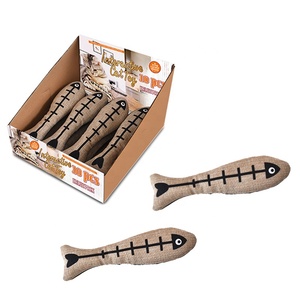 Memuaskan Desain Baru 2020 Mainan Kucing Bermerek Mainan Ikan Kucing Peliharaan dengan <span class=keywords><strong>Catnip</strong></span> Di Dalam - Product Image 1