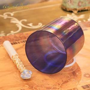 Crystal Soul Purple Diseño exclusivo <span class=keywords><strong>de</strong></span> Cosmic Aurora Alchemy Crystal Bowl 432Hz Paso perfecto - Product Image 6