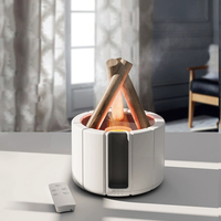 Diffuseur d'huiles essentielles Flamme Bonfire, aromathérapie, humidificateur d'air, 280 ml, diffuseur d'arômes à brume fraîche