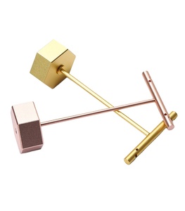 Giá Trưng Bày Hoa Tai Thanh Chữ T Kim Loại Màu Vàng Giá Trưng Bày Trang Sức Bông Tai - Product Image 3