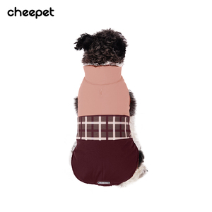 Vêtements pour chiens à carreaux adhésifs vêtements chauds pour animaux de compagnie gilet chien manteau d'hiver pour <span class=keywords><strong>Schnauzer</strong></span> - Product Image 3