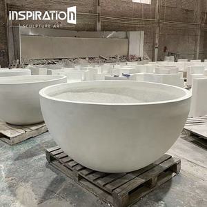 Ispirazione personalizzata durevole usato GRC vaso per piante <span class=keywords><strong>in</strong></span> calcestruzzo vaso per piante da giardino <span class=keywords><strong>in</strong></span> fibrocemento <span class=keywords><strong>grandi</strong></span> <span class=keywords><strong>fioriere</strong></span> moderne per ciotole - Product Image 2