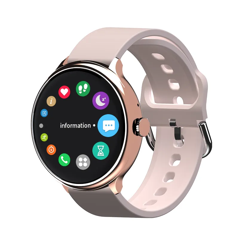 2021 새로운 스마트 시계 K50 남성 여성 1.28 전체 라운드 터치 방수 ECG 심박수 모니터 Smartwatch Xiaomi Apple 전화
