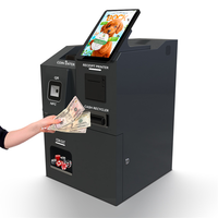 Kiosque de paiement en libre-service intelligent multifonctionnel de 10,1 pouces avec lecteur de pièces, lecteur de cartes de crédit, lecteur de codes QR, caisse enregistreuse SDK