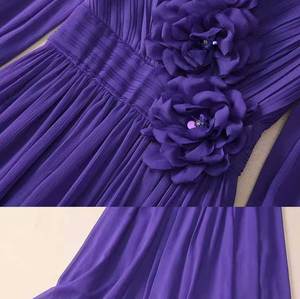 Butik toptan <span class=keywords><strong>2025</strong></span> bahar yeni moda kadın Cinched bel zayıflama pileli çiçek zemin-uzunluk puf 2XL gün tatil için - Product Image 5