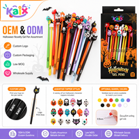 KAIX Emballage personnalisé OEM Ensemble de stylos gel Halloween 0,5 mm Pointe fine Stylos gel Halloween pour cadeaux promotionnels