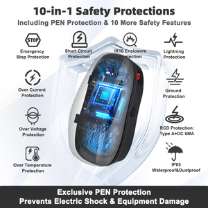 Enchufe <span class=keywords><strong>de</strong></span> <span class=keywords><strong>Carga</strong></span> para Automóvil Leisheng V2G V2H, 32 A, Enchufe para Conexión a Red Eléctrica, con WiFi, Aplicación Inteligente, Cargador para Vehículos Eléctricos Tipo 2 <span class=keywords><strong>de</strong></span> 7 kW, Nuevo Cable <span class=keywords><strong>de</strong></span> 5 m - Product Image 4