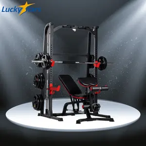 Draagbare Home 12 Station Thuis Rawing Machine Gym Fitness Apparatuur Flexi Bar Kabel Machine Rack Apparatuur Fitness Smith Machine