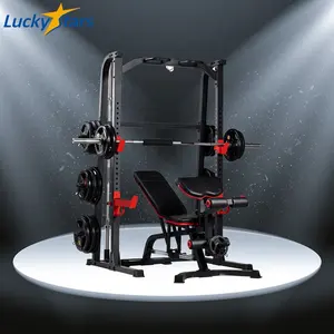 Portable Home 12 Station Home Rawing Machine palestra attrezzature per il Fitness Flexi Bar Cable Machine Rack Equipment Fitness Smith Machine