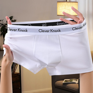 Clever Knock Calzoncillos de algodón para hombre, ropa interior deportiva cómoda y transpirable, color blanco, gris, negro, paquete de 3 - Product Image 5