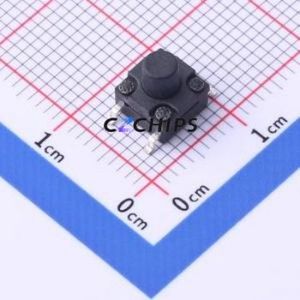 TS-KG10GS-BB65F Tactile Switch SMD-4P,6.2x6.2mm Switch Single Pole Single Throw Round Button 2.5N Vertical Mount - Product Image 1