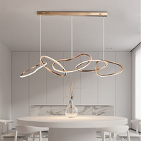 Lustre de plafond LED moderne, luminaire suspendu, lustre LED à intensité variable, luminaire suspendu LED