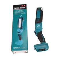 Lampe de travail LED portable rechargeable fabriquée en Chine, 2 batteries, lampe torche sans fil pour le camping, OEM