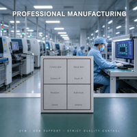 Panneau intelligent KNX 4 voies 8 modules, type 86, en métal, gamme complète de modèles, prix abordables, personnalisable