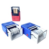 Grand tampon en caoutchouc français personnalisé, tampon auto-encreur allemand anglais avec date, tampon personnalisé avec numéro, symbole, roue roulante, bricolage, scrapbooking