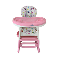 268 chaise haute pour enfants siège d'alimentation réglable pour bébé avec harnais de sécurité et plateau chaise de salle à manger pour enfants