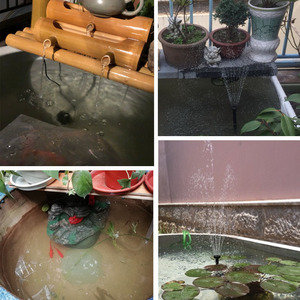 Solar Powered Fountain Pump 6W Outdoor Garden Water Feature Floating Pool Bird Bath Courtyard Decor ABS Material - Product Image 2