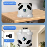 Caméra domestique, surveillance à distance mobile, surveillance vidéo WiFi intérieure à 360 degrés, sécurité intelligente vocale, vision nocturne, étanche IP67