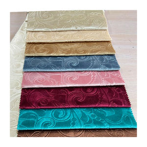 Tissu en velours gaufré imprimé 3D pour la décoration intérieure, les vêtements et les canapés, 100% polyester, fourni par l'usine - Product Image 1