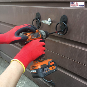 Gants de travail de sécurité antidérapants en tricot de <span class=keywords><strong>Nylon</strong></span> rouge, paume en caoutchouc recouverte de <span class=keywords><strong>Latex</strong></span> froissé - Product Image 6