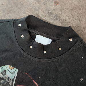 Nhà Sản Xuấ<span class=keywords><strong>t</strong></span> <span class=keywords><strong>T</strong></span>ùy Chỉnh <span class=keywords><strong>Drop</strong></span> Shoulder Thời Trang Phố Axit Rửa Quá Khổ Hữu Cơ Bông Rhinestone Đồ Họa Cắ<span class=keywords><strong>t</strong></span> <span class=keywords><strong>T</strong></span> Áo Sơ Mi Nam - Product Image 3