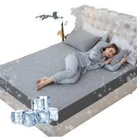 Textile de maison 100% fibre de bambou ensemble de literie tissu de refroidissement drap de lit pour été jetable adulte sommeil nuit sueurs Polyester