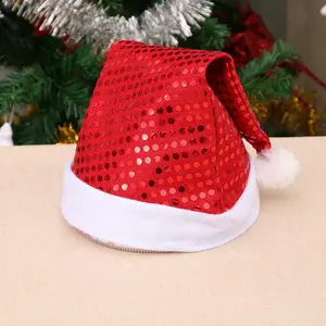 Mới Đến Giáng Sinh Dành Cho Người Lớn Hat Sequins Độc Đáo Giáng Sinh Trang Trí Santa Hat Đảng Giáng Sinh Hat