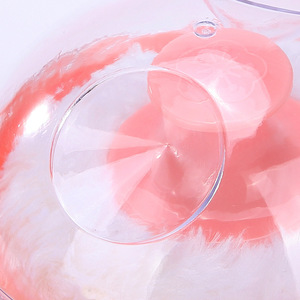 Portable Plush Powder Puff Round Cotton <b>Makeup</b> <b>Tool</b> For Baby And Hair Salon Use Pink And Blue - Product Image 2