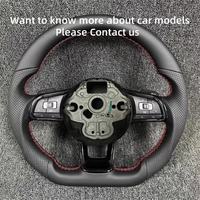 Accessoires Volkswagen VW, volant sport à 3 branches entièrement en cuir pour Polo Golf 6 GTD Jetta Tiguan Passat B7 B8 GTI R GTD