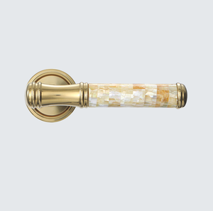 EADER-フランス風ライトラグジュアリーシェル型寝室ドアロック合金亜鉛 - Product Image 1