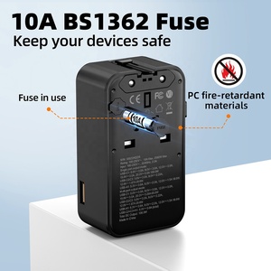 Cargador de Viaje Worldplug Multipuerto de Carga Rápida, Diseño Delgado, GaN 100W, Adaptador de Enchufe Universal Internacional para Teléfono - Product Image 5