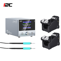 Estación de Soldadura I2C 3SCN con Plataforma de Reparación de Soldadura de Doble Mango C210 C115 para Reparación de PCB BGA de Teléfonos, Herramientas de Soldadura