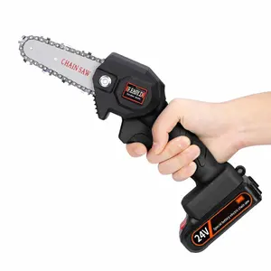 Mini sega elettrica a batteria, sega a catena, attrezzi da giardinaggio fai-da-te per lavorazione del legno e potatura, supporto OEM personalizzabile - Product Image 1