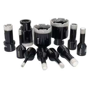 Boîte à outils en aluminium M14, surface métallique brossée carrée, noire, pour le rangement de carreaux de granit et de béton - Product Image 2