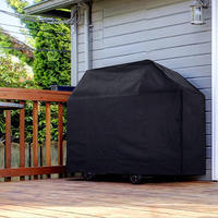 Housse de barbecue à gaz pour Weber, noire, Oxford, anti-déchirure, anti-UV, protection à 90 %, résistante à la décoloration, imperméable à la poussière, toutes saisons