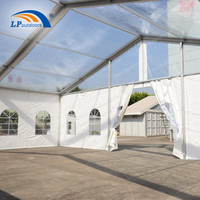 Tente de mariage en PVC transparent à cadre en aluminium de haute qualité pour les fêtes en plein air