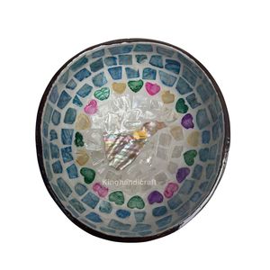 Bols de noix de coco en laque de Offre Spéciale Caractéristique écologique Mosaïque de laque fabriquée avec soin pour la vaisselle - Product Image 4