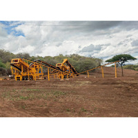 Precio de Fábrica, Trituradora de Mandíbulas Móvil, Planta de Trituración de Piedra, Conjunto Completo Portátil para Triturar Roca y Oro, 200tph, Rusia