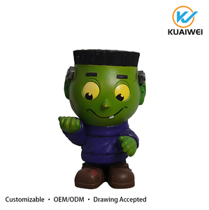 Statue de Frankenstein mignonne de la marque KW pour Halloween, en résine, prix d'usine, pour usage intérieur et extérieur, décoration de jardin extérieur, pour la fête des fêtes - Product Image 5