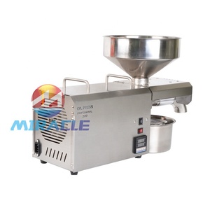 Tự động công suất nhỏ 6-10kg/giờ thép không gỉ lạnh nóng bức xúc Máy ép dầu cho đậu nành ô liu hướng dương khai thác - Product Image 1