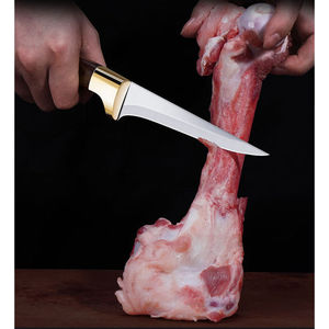 Cuchillo para deshuesar engrosado, de acero inoxidable, forjado a mano, para cortar, rebanar, dividir, matar, desollar y deshuesar. - Product Image 2
