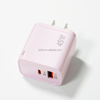 Adaptateur de chargeur rapide BJC Shenzhen Professional Industrial GaN avec prise US 2 ports A+C PD45W pour ordinateur portable et appareil photo, modèle PD32