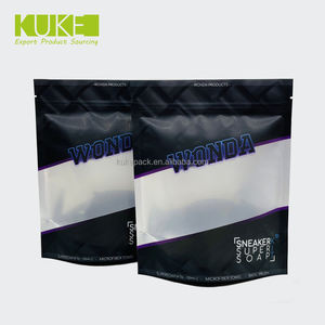 Bolsas con cremallera de embalaje de plástico mate/esmerilado con logotipo personalizado para camisetas, trajes de baño, bolsas con cierre de cremallera para ropa - Product Image 1