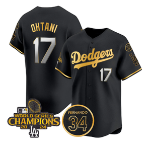Kaus Jersey bisbol pria, kaos seragam kejuaraan seri dunia warna hitam emas 2025 - Product Image 2