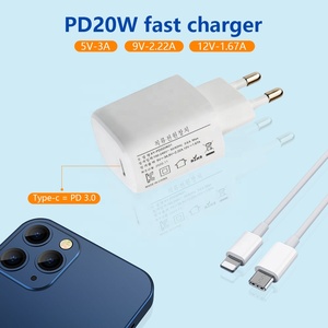 Cargador Rápido USB C PD de 20 W, Tipo C, con Power Delivery 3.0, para <span class=keywords><strong>iPhone</strong></span> 12 Mini/12 Pro Max, iPad - Product Image 2