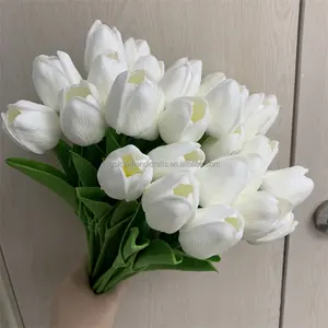 Wholesale Artificial Real Touch Tulips Flower Wedding Decorative Pu Real Touch Infinity Tulips For Interior Decor
