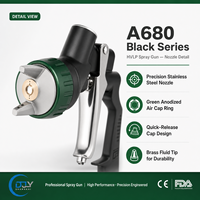 Pistolet de pulvérisation haute atomisation à buse croisée 1,3 mm 1,4 mm pour revêtement de surface métallique avec gobelet en plastique de 600 ml