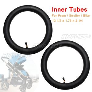 2X 1 paire de chambres à air 12 1/2 X 1.75 X 2 1/4 avec valve coudée pour poussette Hota, vélo enfant, trotteur bébé - Product Image 1